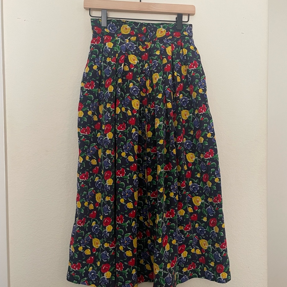 🌼 vintage 90’s brooks brothers floral skirt